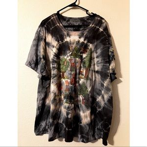 Plus size tie-dye Smokey the Bear tee